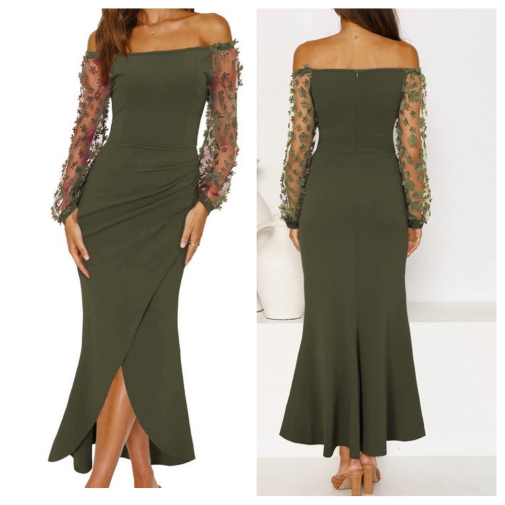 BTFMB Army Green dress. Party, prom, cocktail